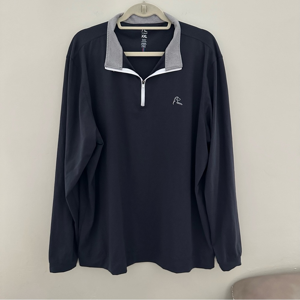 Rhoback Men's Navy Quarter-Zip Shirt
